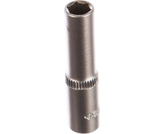 Головка торцовая удлиненная МАСТЕР (7 мм; 1/4""; Cr-V; FLANK) Зубр 27717-07 