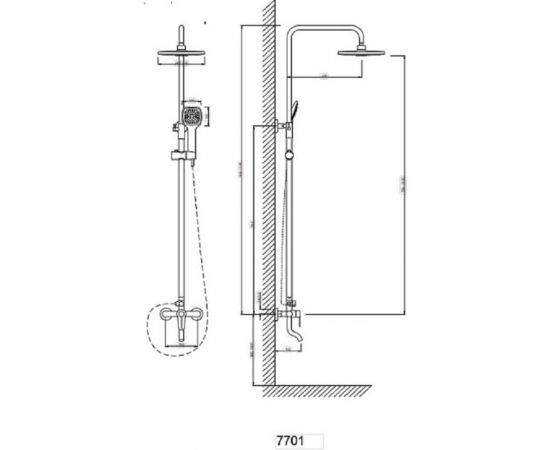 Душевая система со смесителем stOMEGA 7701 – изображение 2