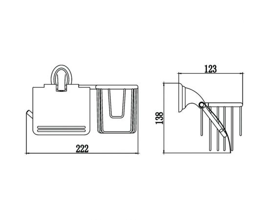 Держатель для туалетной бумаги Savol и освежителя S-L03151 – изображение 2