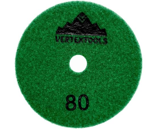 Круг алмазный гибкий шлифовальный ""Черепашка"" для мрамора 100 мм, сухое шлифование, Р80 vertextools 13-100-80 – изображение 3