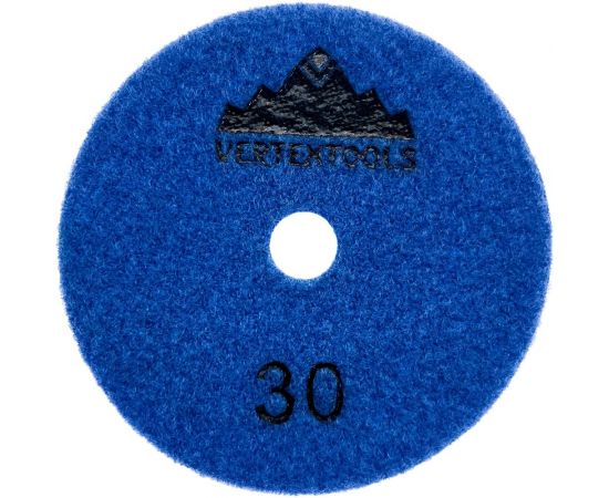 Круг алмазный гибкий шлифовальный ""Черепашка"" для мрамора 100 мм, сухое шлифование, Р30 vertextools 13-100-30 – изображение 3