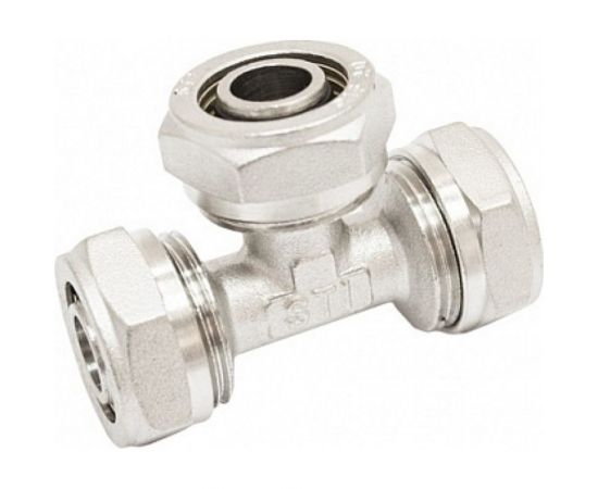 Обжимной тройник STI латунный, ду20 ру25 D190-00032 – изображение 2