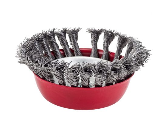 Кордщетка чашечная для УШМ (витая жесткая) 125 мм Профессионал 9632 – изображение 2