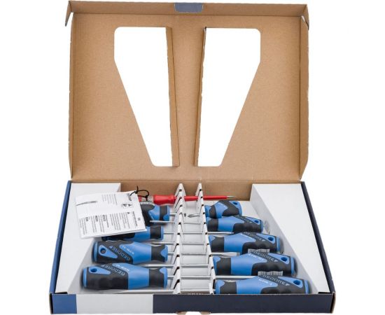 Набор отверток с трехкомпонентными рукоятками 10 предметов GEDORE IS 3-8 PH 1-2 1482343 – изображение 5