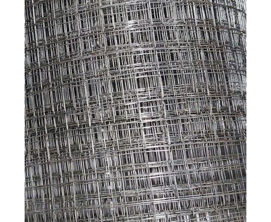 Сварная оцинкованная сетка KBR диаметр проволоки 0.6 мм, ячейка 10x10 мм, 1х15 м KBR10100615ZNA – изображение 4