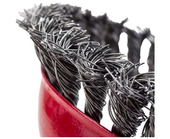 Кордщетка чашечная для УШМ (витая жесткая) 125 мм Профессионал 9632 – изображение 4