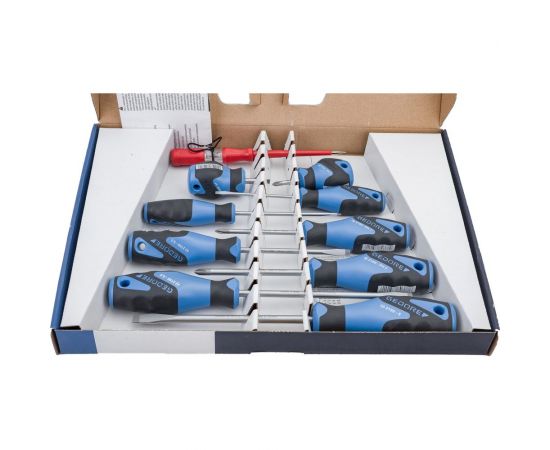 Набор отверток с трехкомпонентными рукоятками 10 предметов GEDORE IS 3-8 PH 1-2 1482343 – изображение 2