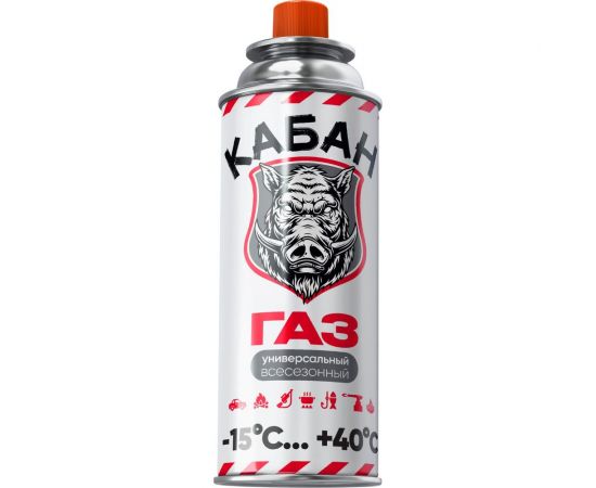 Газ Кабан универсальный всесезонный в баллоне 220 г ЦБ-00009707 