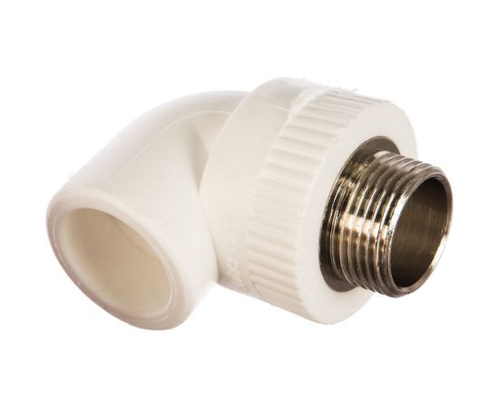 Комбинированный угольник PRO AQUA PP-R НР белый, 32 мм, 1"" PA27018Pb 