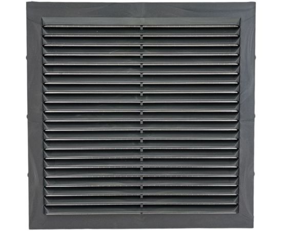 Решетка вентиляционная вытяжная (190x190 мм; пластик; графит) ВИЕНТО 1919В-графит 