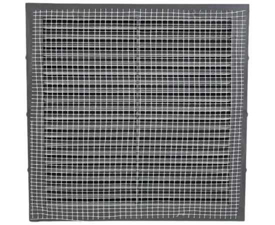 Решетка вентиляционная вытяжная (190x190 мм; пластик; графит) ВИЕНТО 1919В-графит – изображение 4