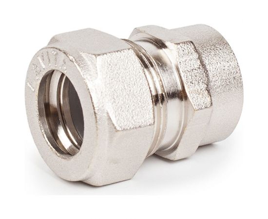 Муфта Lavita труба-вн. резьба усиленная V/S F 15х1/2 HP, НИКЕЛ V/S (F) 151/2"" HP, НИКЕЛ – изображение 2