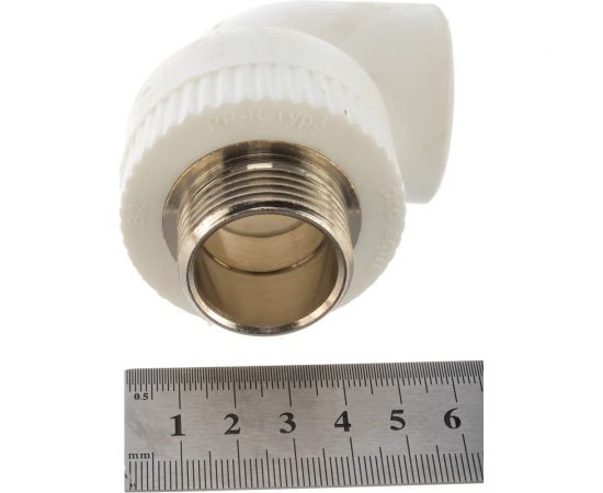 Комбинированный угольник PRO AQUA PP-R НР белый, 32 мм, 1"" PA27018Pb – изображение 2