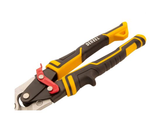 Ножницы по металлу Denzel 270мм, прямой и левый рез, сталь-СrMo, трехкомп.рук-ки 78372 – изображение 6