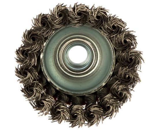 Щетка чашечная со жгутовой нержавеющей проволокой Эксперт 515 (75 мм; М14*2 мм) Профоснастка 20802003 – изображение 3