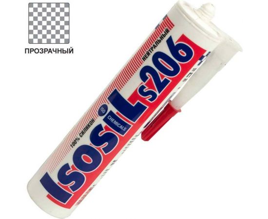 Профессиональный нейтральный силиконовый герметик Isosil S206, бесцветный, 280 мл 2060011 – изображение 2