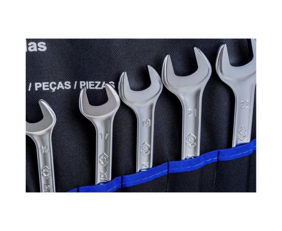 Набор комбинированных ключей KING TONY 10-32 мм, чехол из теторона, 15 предметов 12D15MRN – изображение 5