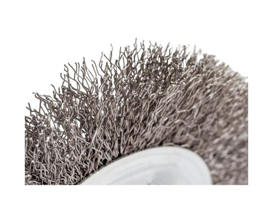 Щетка металлическая 125х22 мм, плоская, нержавеющая сталь 0.3 мм On 20-17-125 – изображение 5