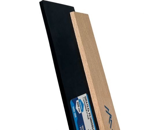 Резиновый шпатель vertextools 300 мм, с деревянной ручкой 1606-300 – изображение 4