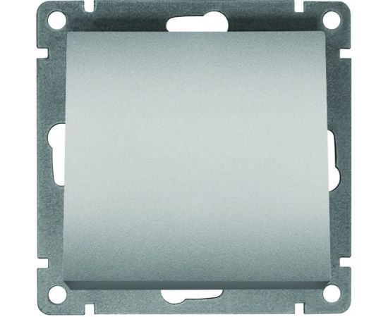 Одноклавишный выключатель UNIVersal серия афина, с/у, 10а, 220в, серебро еврослот A0021-S 