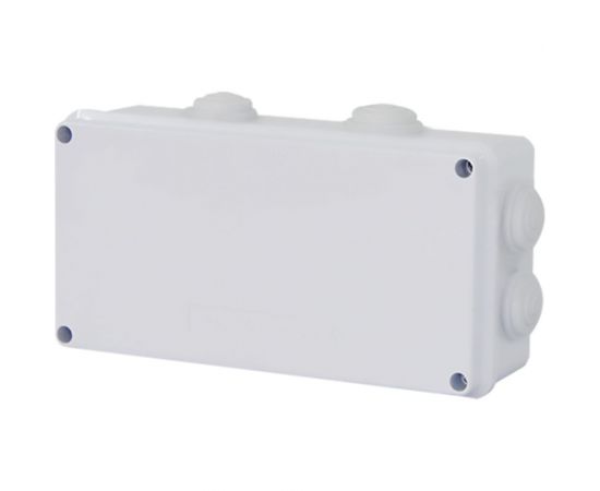 Разветвительная коробка STEKKER EBX30-03-65, 8 мембранных вводов, IP65, светло-серая 39556 