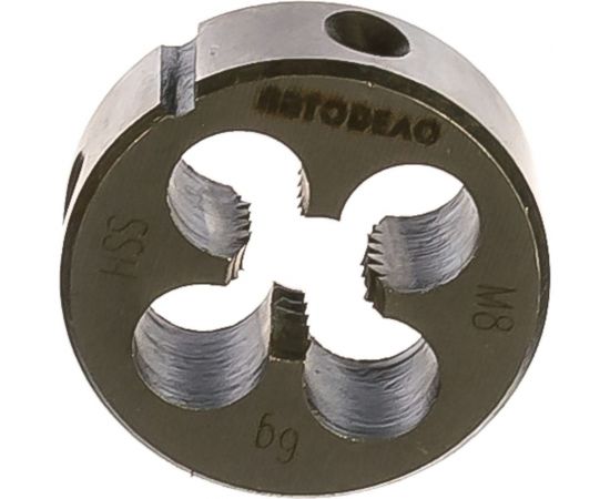 Плашка М8х1.25мм D-25мм HSS4341 АвтоDело 40880 12816 