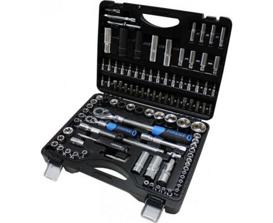 Набор инструментов с телескопическими трещотками Forsage F-41082-5L 108пр.1/4&1/2(6гр.)(4-32мм) 48321 