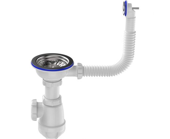 Сифон для мойки Aquant 3 1/2"х40 с мет.реш. с круглым переливом B0142-29-MR – изображение 8