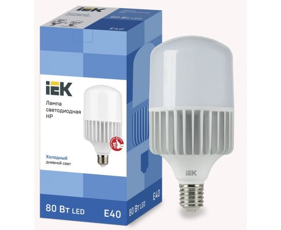 Лампа IEK LED HP 80вт 230В 6500К E40 LLE-HP-80-230-65-E40 – изображение 2