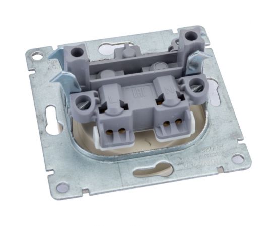 Одноместная розетка UNIVersal серия афина б/з, с/у, 16а, 220в, слоновая кость ivory еврослот A0022-I – изображение 4