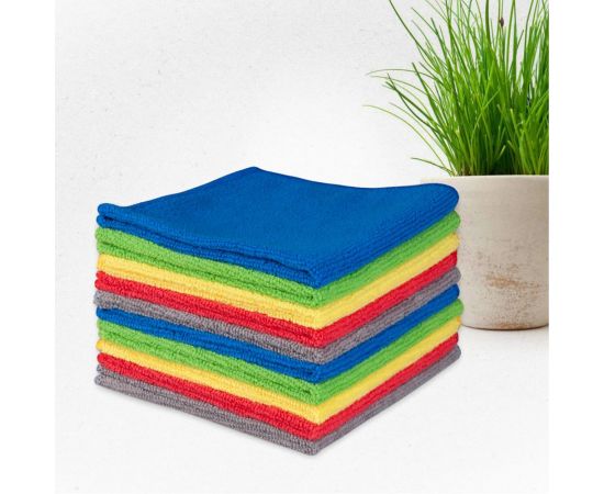 Салфетка SKYWAY набор микрофибра 40х35см в рулончиках, 10 шт. S03902005 – изображение 6