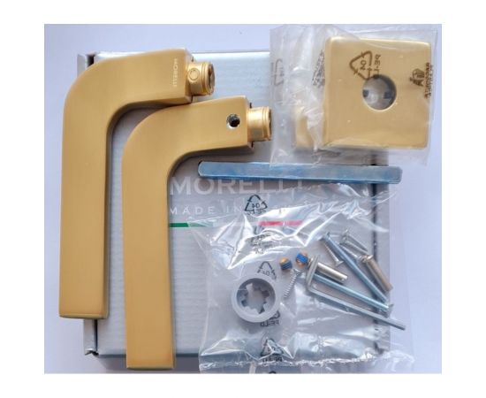 Дверная ручка MORELLI SPUTNIK S5 OSA на розетке 7 мм, цвет - матовое золото 9013580 – изображение 3