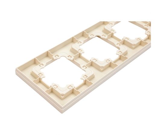 Четырехместная горизонтальная рамка UNIVersal серия афина слоновая кость ivory A0046-I – изображение 2