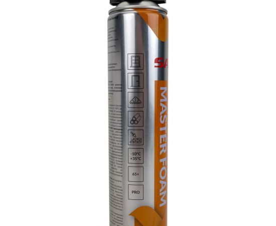 Профессиональная монтажная пена SANZ pu foam 65+, всесезонная, 850 г PU-FOAM-Allseason – изображение 2