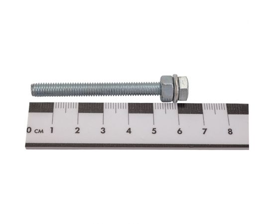 Болт с ш/г крепежная техника набор, полная резьба, din 933, 6x60, 10 шт. 17844 – изображение 2