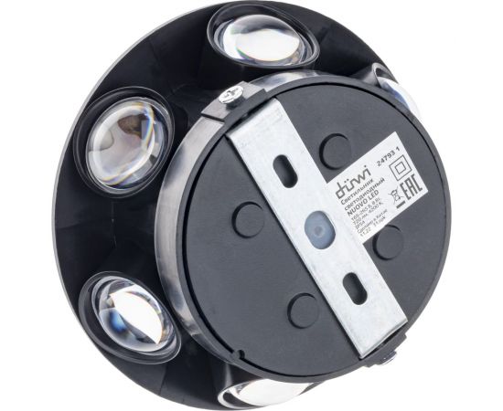Настенный накладной светильник duwi NUOVO LED 8Вт ABS пластик 3000К IP 54 черный 6 лучей 24792 4 – изображение 12
