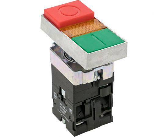 Прямоугольная кнопка EKF LAY5-BW8465 "I-O" PROxima 230В NO+NC pbn-bw8465 