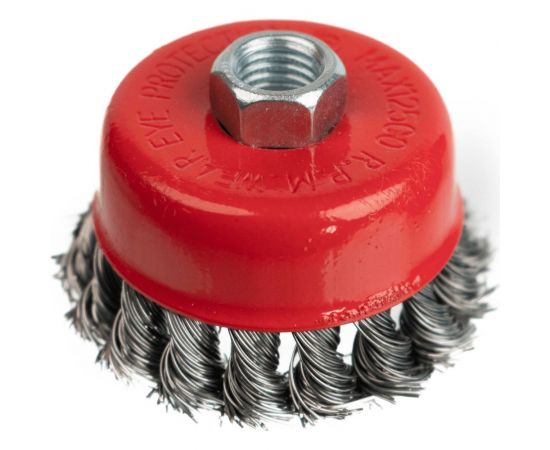 Щетка-чашка по металлу для УШМ 75 мм, М14, проволока крученая SAMGRUPP 16219 