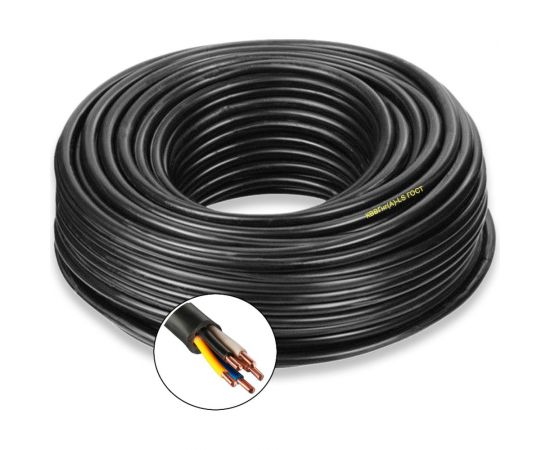 Контрольный кабель ПРОВОДНИК кввгнг(a)-ls 5x1 мм2, 1м OZ1669L1 