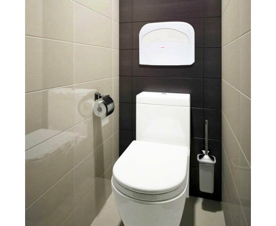 Диспенсер для покрытий на унитаз LAIMA Professional Lsa, система V1, 1/2 сложения, белый, Abs-пластик 607993 – изображение 12