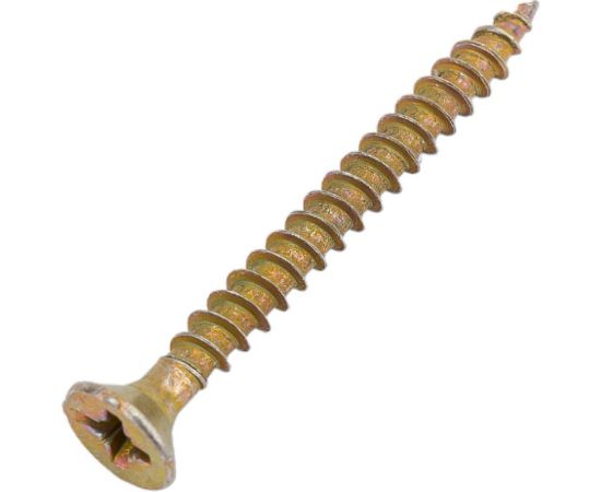 Шурупы ВИРТУОЗ 4х40 потайная головка, желтый цинк 200 шт 280-04642 – изображение 2