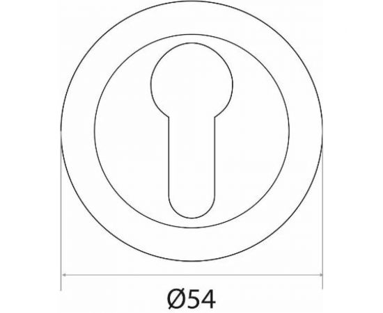 Накладка на цилиндр Trodos ET-AL PB золото 204321 – изображение 2