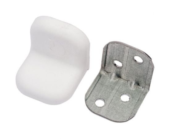 Крепежный уголок с пластиковой крышкой Tech-Krep 20x28 белый 4 шт. пакет 148278 – изображение 4