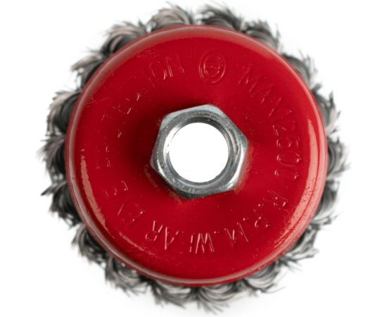 Щетка-чашка по металлу для УШМ 75 мм, М14, проволока крученая SAMGRUPP 16219 – изображение 6