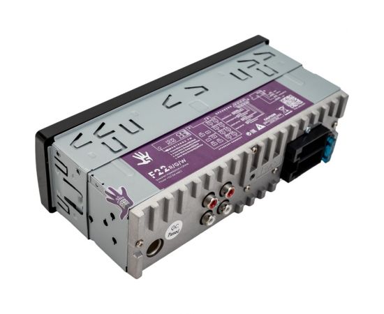 Автомагнитола FIVE 1din, красная, Bluetooth, USB, AUX, SD, FM, 4х50 F22R – изображение 4