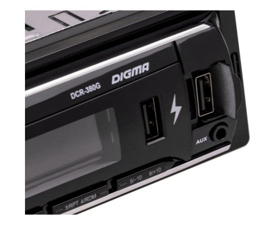 Автомагнитола DIGMA DCR-380G 1DIN 4x45Вт 480591 – изображение 4