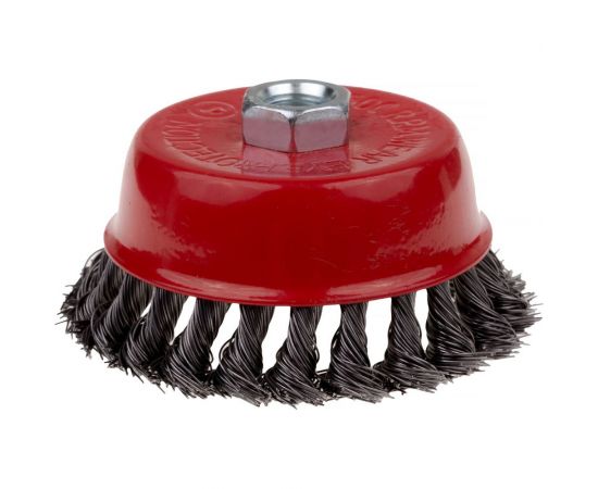 Щетка-чашка по металлу для УШМ 75 мм, М14, проволока крученая SAMGRUPP 16219 – изображение 4