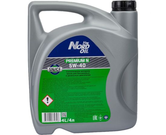 Моторное масло NORD OIL Premium N 5W-40, SN/CF, 4л NRL002 – изображение 2