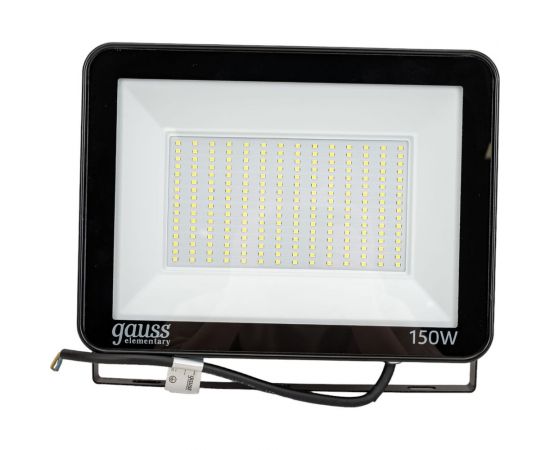 Светодиодный прожектор Gauss elementary 150w 12750lm ip65 6500к промо g2 черный 613100150P – изображение 5