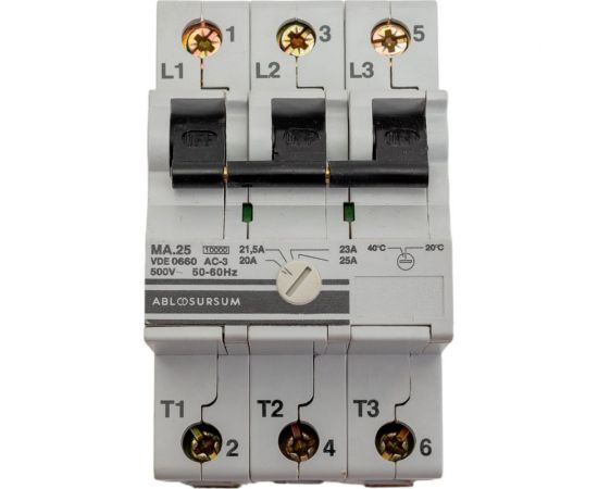 Автоматический выключатель защиты электродвигателей ABL MA25 MA25M 